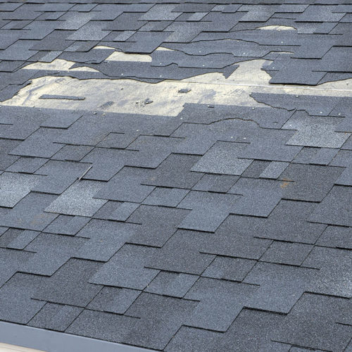 asphalt shingles roof damaged after stom milton wv
